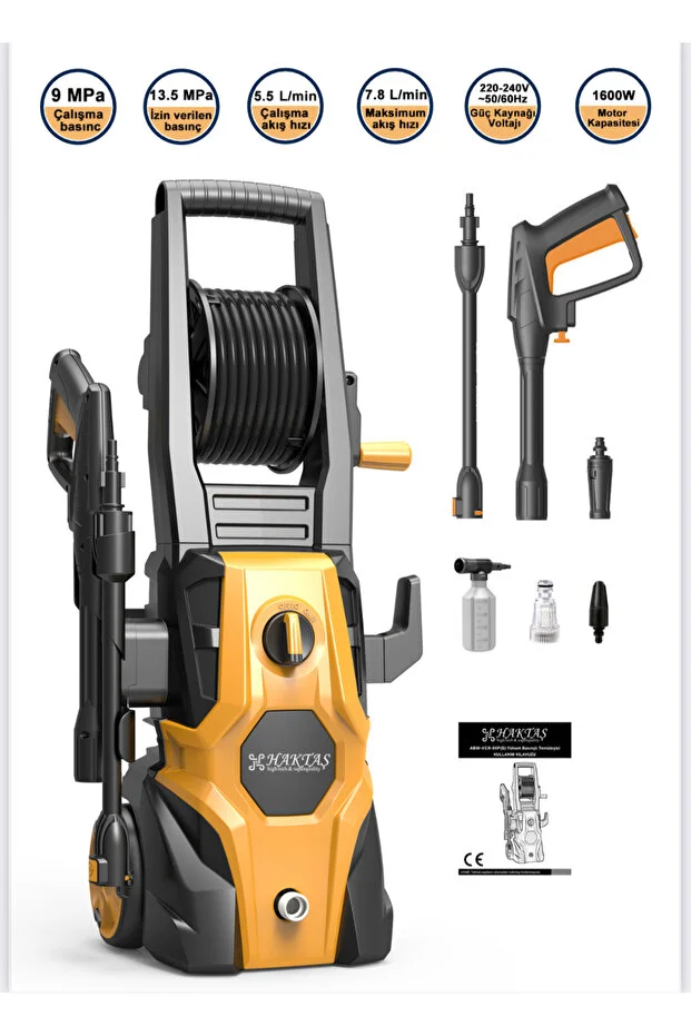 Yüksek basınçlı araba yıkama makinası